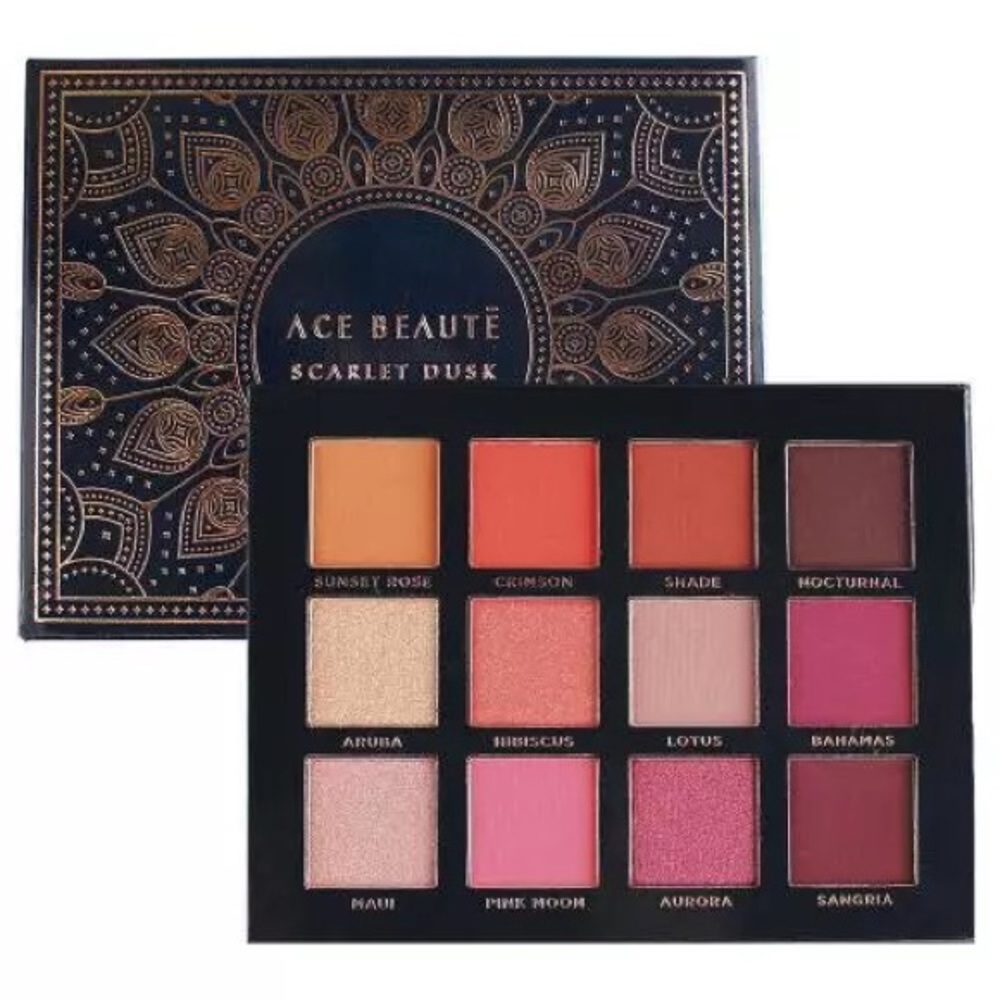 ❤️(Brand new) Ace Beaute Scarlet Dusk Full Eyeshadow Palette